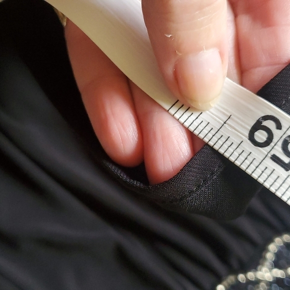 R&M Richards w Beaded Waist Sz 22W Sleeveless Long Maxi Event Gown - Picture 11 of 13